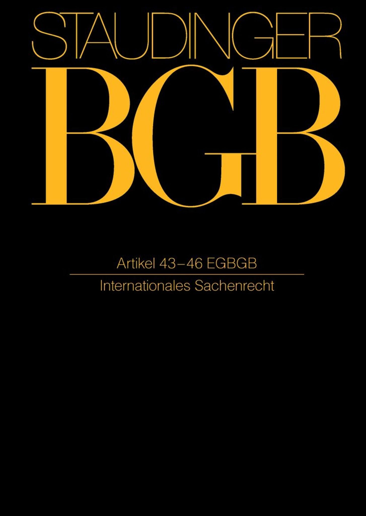 Cover image for Artikel 43-46 EGBGB ISBN 9783805913119